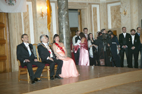 Members of the self-style Royal house at an 'official function'